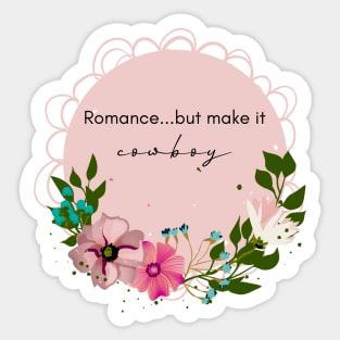 Cowboy Romance Reader Sticker